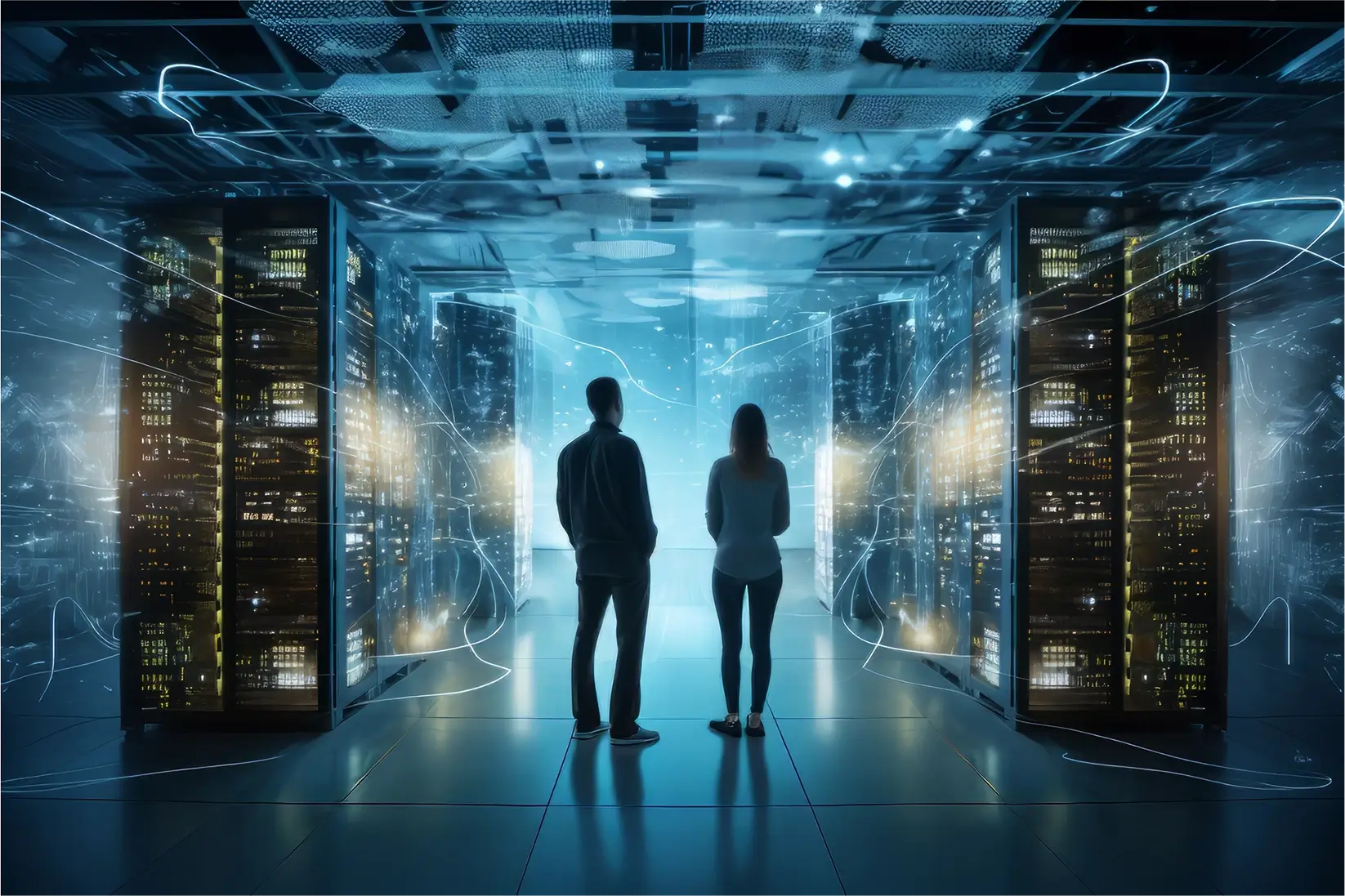 AI-driven data center illustrating the future of intelligent IT infrastructure
